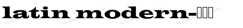 latin modern字体转换